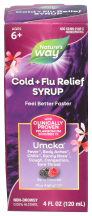 Umcka Cold & Flu Syrup product image.