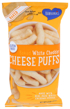 Baked White Cheddar Cheese Puffs product image.