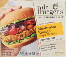 Dr. Praeger's Mushroom Risotto Veggie Burgers 2.5 oz product image.