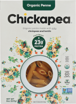 Organic Chickpea & Lentil Pasta - Penne product image.