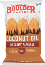 Coconut Oil Mesquite Barbecue Potato Chips product image.