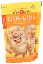 Gin Gins Double Strength Hard Ginger Candy product image.