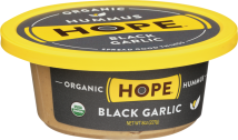 Hope Foods Black Garlic Hummus 8 oz product image.