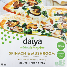 Spinach & Mushroom Pizza product image.