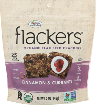 Organic Flax Seed Crackers product image.