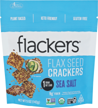 Organic Flax Seed Crackers product image.