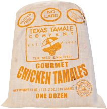 Texas Tamale Chicken Tamales 18 oz product image.