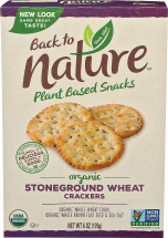 Organic Stoneground Wheat Crackers product image.