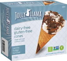 Vanilla Fudge Sundae Cones product image.