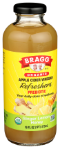 BRAGG's Organic Apple Cider Vinegar Drink 16 fl oz Assorted Varieties product image.