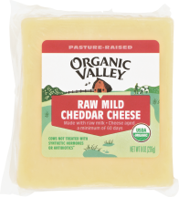Organic Raw Mild Cheddar Cheese product image.