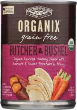 Castor & Pollux Organic Organix Butcher & Bushel Dog Food product image.