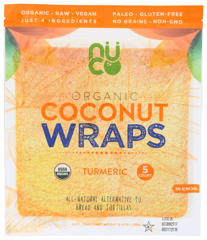 Organic Coconut Wraps product image.