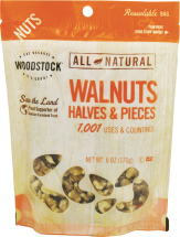 WOODSTOCK Walnuts Halves & Pieces 6 oz product image.