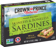 Skinless & Boneless Sardines in Olive Oil product image.