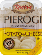 Kasias Assorted Pierogis 14 oz product image.