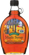 Organic Grade A Dark Robust Maple Syrup product image.