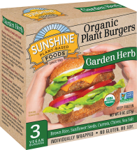 Organic Veggie Burgers product image.